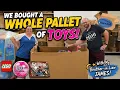 We Bought a WHOLE PALLET of TOYS LEGO LOL Surprise Games MORE with My Brother-in-Law