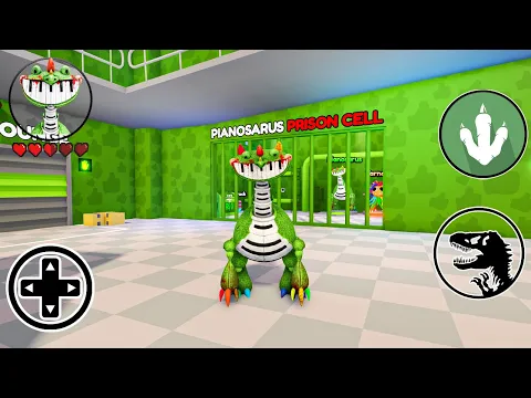 PLAYING AS PIANOSAURUS MODE in BARRY'S PRISON RUN! Poppy Playtime 4 - New Scary Obby (#Roblox)