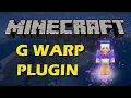 How to set and customise Warps in Minecraft with GWarps Plugin
