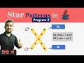 Star Pattern Program in Java - 3 Coding Wallah