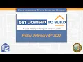 Get Licensed to Build Workshop Part 1 of 2