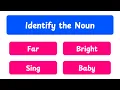 Identify the Noun Guess the Naming Words Noun Quiz for Kids