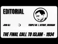 Download Lagu Editorial by John Ali | The Final Call to Islam (1934)