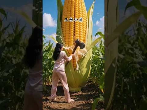 Where did this huge corn come from in the forest #shortsvideo #shorts