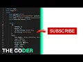 HOW TO CODE YOUTUBE SUBSCRIBE BUTTON