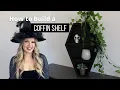 Coffin Bookshelf DIY - Mini size Spooky Gothic Shelf for Halloween Decor