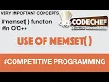 memset function in and its syntax Competitive coding