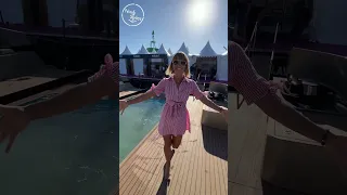 Salt water pool on a Yacht in under 2 min 🤯😎🙌🏻