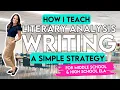 How I Teach Literary Analysis Writing A Simple Strategy for Middle High School ELA
