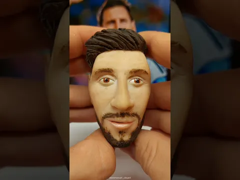 Lionel Messi (clay art) #goat #art #shorts