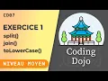Coding Dojo JavaScript Episode 7 split join toLowerCase