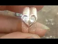 Download Lagu Cincin tunangan love pakai permata  buatan tangan
