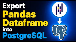 how to EXPORT PANDAS DATAFRAME into PostgreSQL