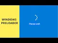 Windows Preloader using HTML CSS Codes by VA