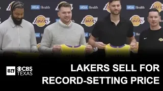 Los Angeles Lakers sell for record-setting price