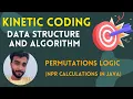 Permutation nPr Functions Data Structure Algorithms Java Programming Kinetic Coding