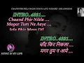 Chaand Phir Nikla Magar Tum Na Aaye Karaoke With Scrolling Lyrics Eng. & हिंदी
