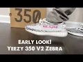 EARLY LOOK ADIDAS YEEZY 350 V2 ZEBRA - UNBOXING REVIEW ON FEET