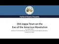 Old Joppa Town on the Eve of the American Revolution