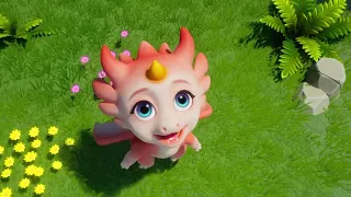Nino the Pink Dragon |I also had happy time,  until the day#pinkdragon#baby #pet#cute #mom #family