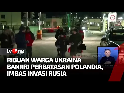Gelombang Pengungsi Ukraina Banjiri Perbatasan Polandia