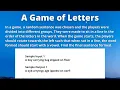 A Game of Letters Rotate Letters in Given Sentence CCBP IDP Exam Practice Set 1 Question Answer