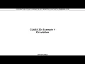 Aerodynamics Class 20 Circulation Ex1