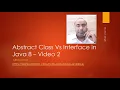 Abstract Class Vs Interface in Java 8 Part2