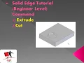 How to use Extrude and Cut Operation in Solid Edge ST10