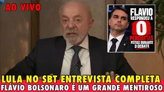 LULA NO SBT 19/10/2026 ENTREVISTA NA INTEGRA, LULA NO SBT DETONANDO FLÁVIO BOLSONARO AO VIVO AGORA