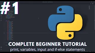 Python Beginner Tutorial - print variables input and if-else statements