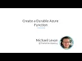 Create a Durable Azure Function