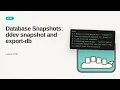 Database Snapshots ddev snapshot and export-db DDEV Tutorial for Beginners