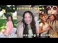 A SUMMER Week In my Life Disney Day Shopping Summer decor