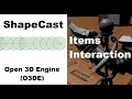 Open 3D Engine O3DE Shapecast and prefabs as items