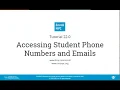 Enroll NYC Tutorial 22 0 Accessing Student Phone Numbers and Emails