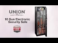 UNION SAFE COMPANY 10 Gun Electronic Security Safe - Item 64011