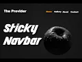 Sticky Navbar with Scroll Color Change Responsive Navigation Bar Sticky Navbar with Smooth Scroll
