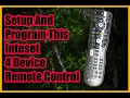 Setup and Program Inteset 4 Device Remote to ANY Device