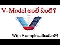 What is V Model in Telugu V Model Real time Examples Software Engineering SDLC life cycle