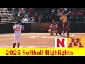 Minnesota vs Nebraska Softball Game Highlights 3 23 2025