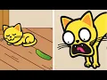 Scaring Cat With Cucumber Gone Wrong 🥒  | emojitown #SHORTS
