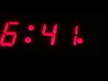 Time lapse of a digital clock