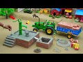 Download Lagu diy mini tractor Hand Pump Construction Project | using bricks | Village Water Supply | @topminigear
