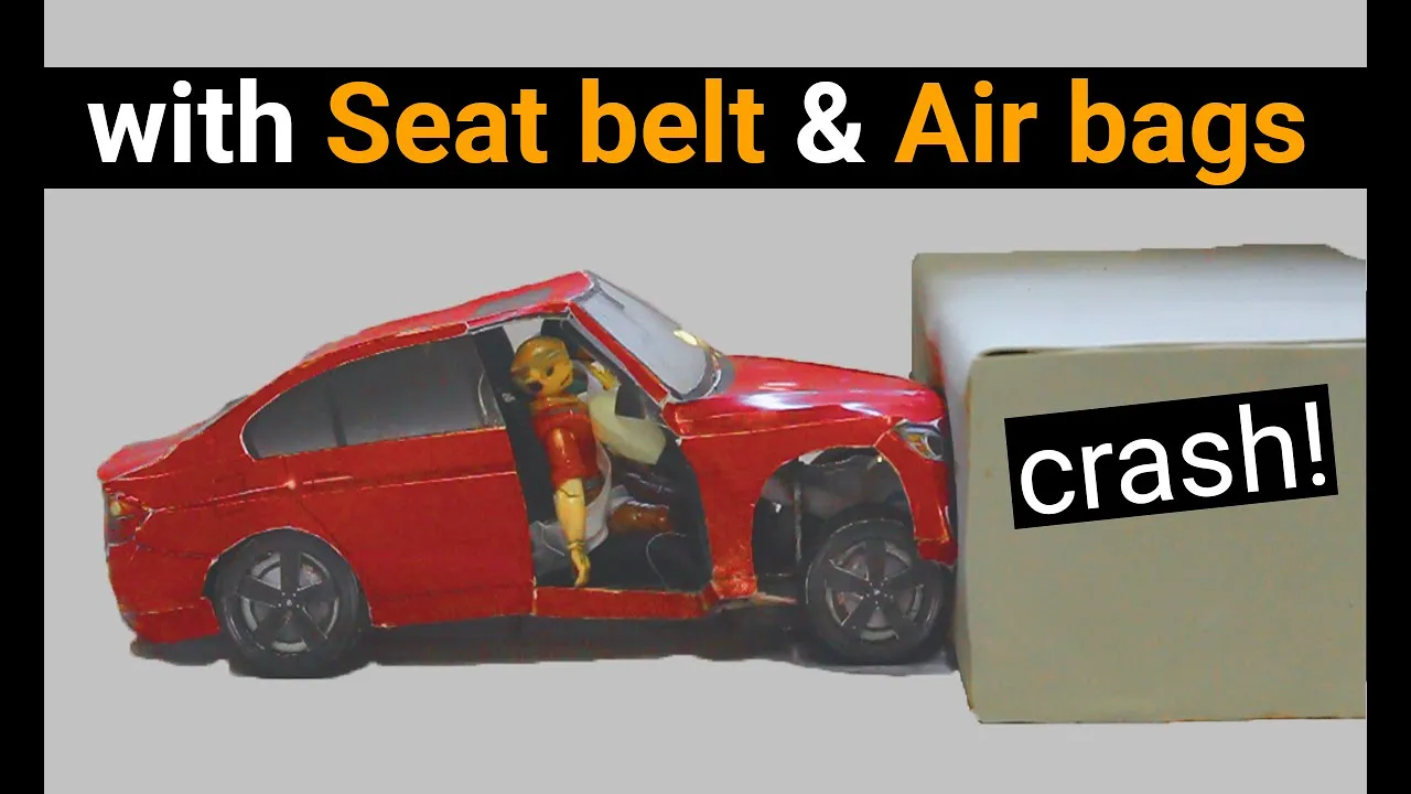 car safety awareness with a DIY crash test