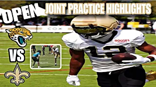 Jaguars vs Saints LIVE FULL Joint Practice SCRIMMAGE HIGHLIGHTS Travis Hunter vs Chris Olave