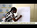 Conversion of seconds to minutes and seconds