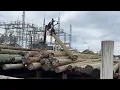 September 28 2024 - Power poles being delivered to Greer CPW during Tropical Storm Helene