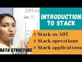 Introduction To Stack Stack As ADT Application Of Stack Data Structure