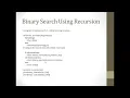 Binary Search using Recursion-Python